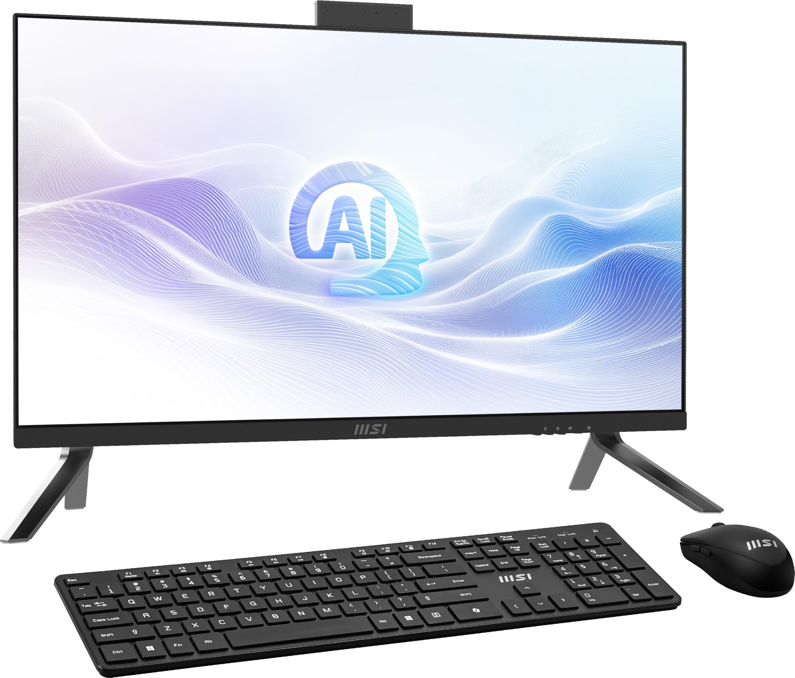 msi Modern AM273Q AI AIO Desktop: 27" QHD, Intel Core 5-125H, 16GB Memory, 1TB M.2 NVMe SSD, WiFi 6E, BT 5.3, Black, Windows 11 Home: 1UM-040US
