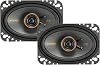 KICKER 51KSC4604 de la serie KS, bocinas coaxiales de 4x6 con tweeters de 0.5 pulgadas, 4 ohmios, par 1