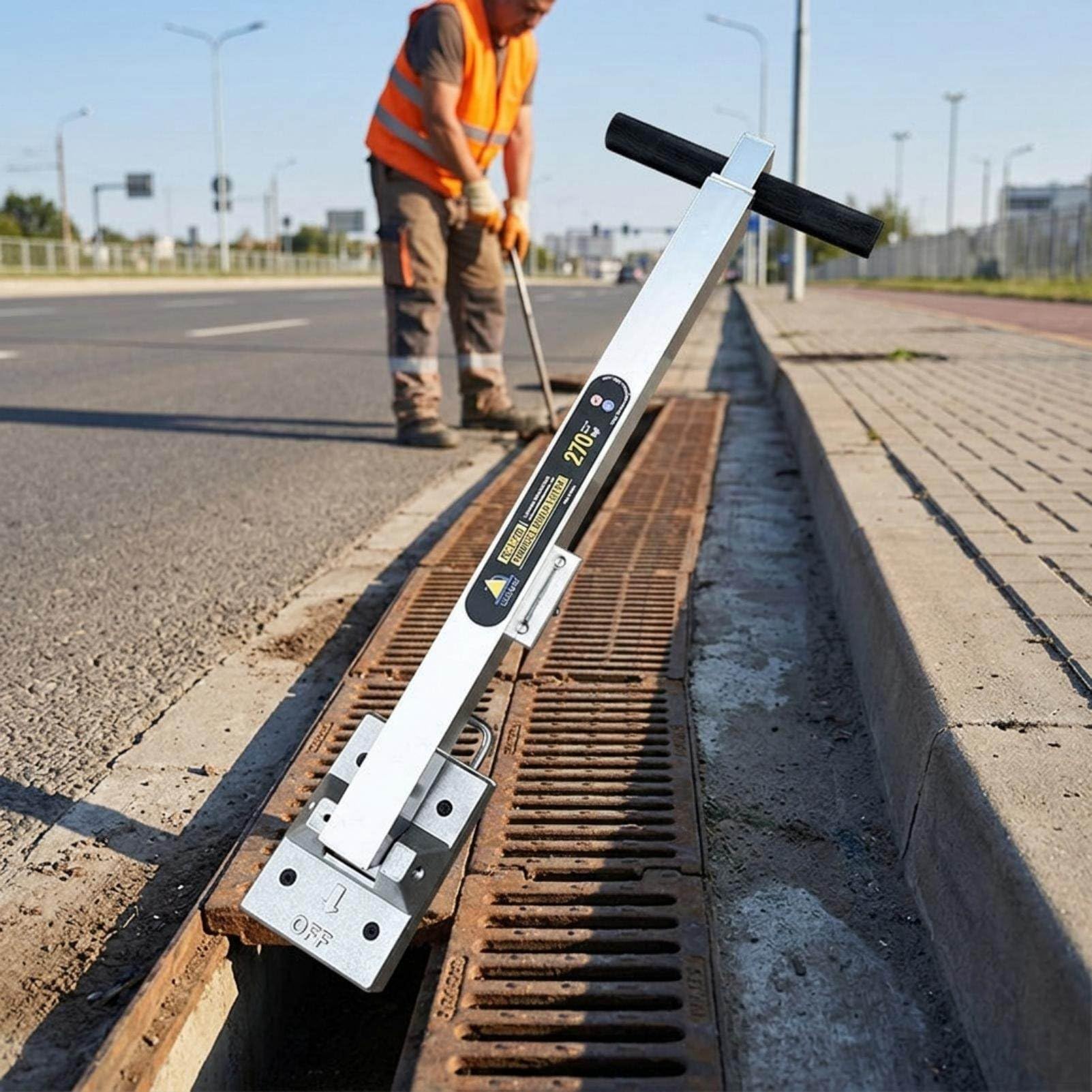 Magnetyczny podnośnik pokryw, 3,8 kg z podporą rolkową