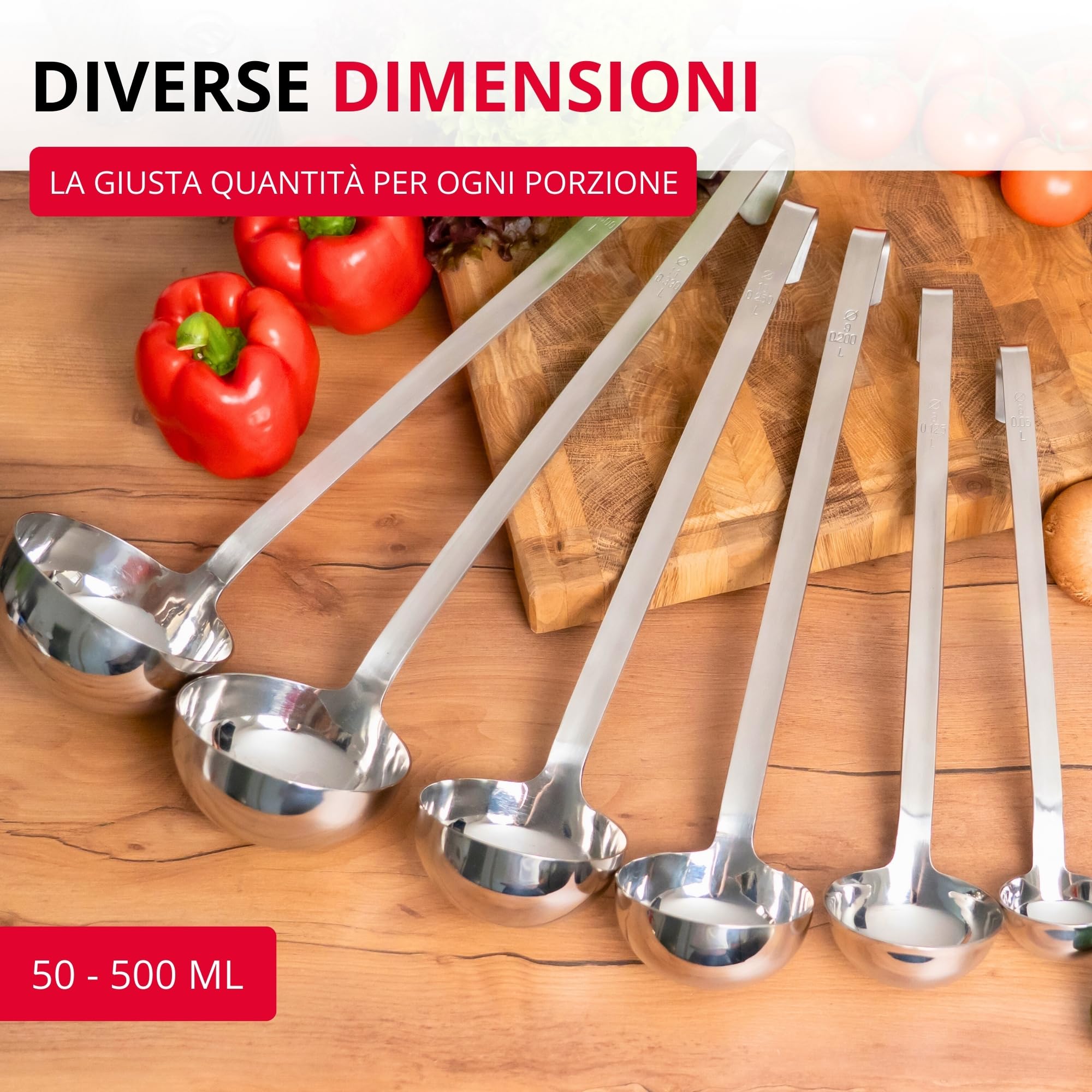 Westmark Mestolo Pro – piccolo in acciaio inossidabile per la cucina professionale – Mestolo per salse, condimenti, ecc. – Argento, Ø 9 cm, 200 ml