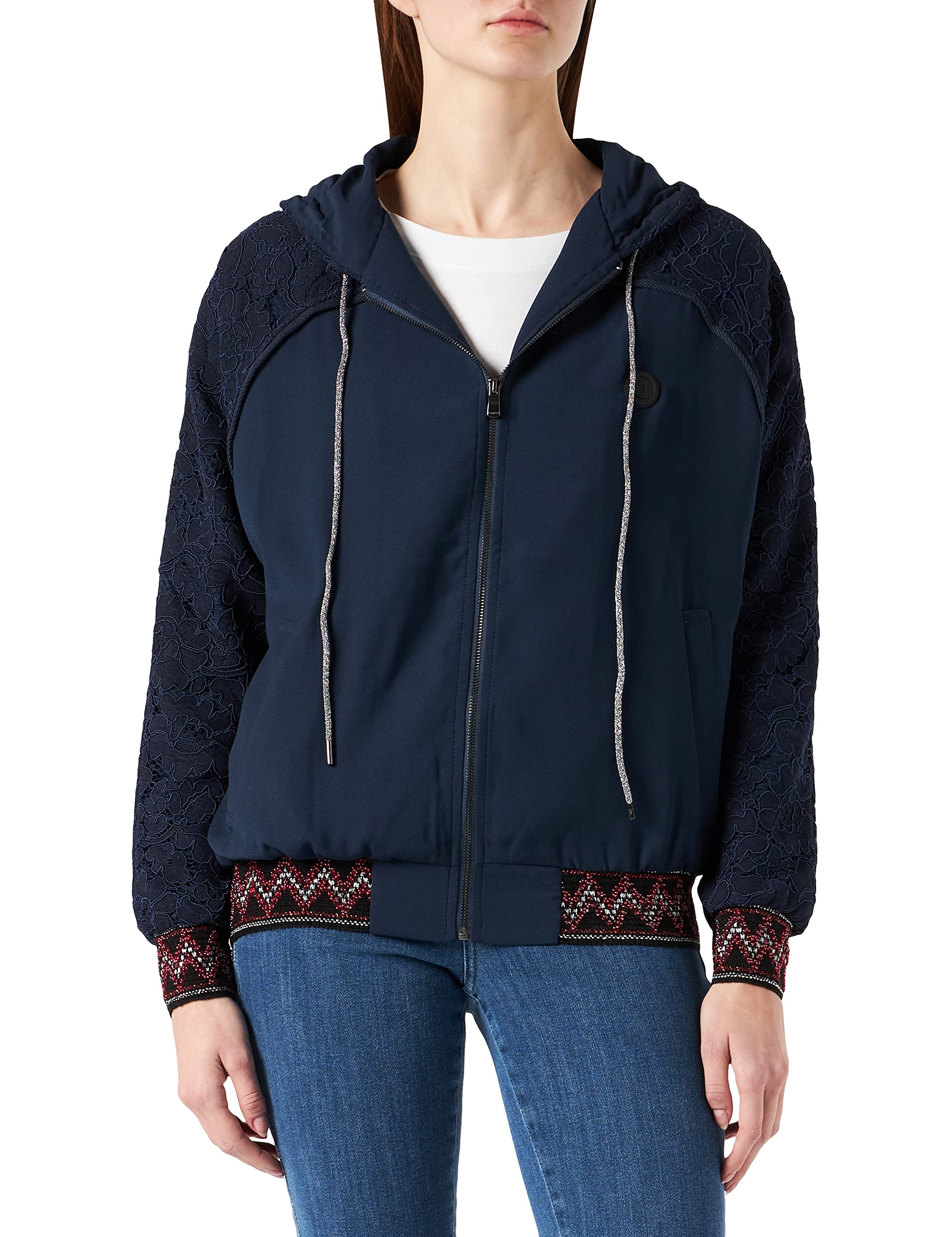 Desigual Women's Blue Chaq_larisa Coat, (Marino 5001), Medium