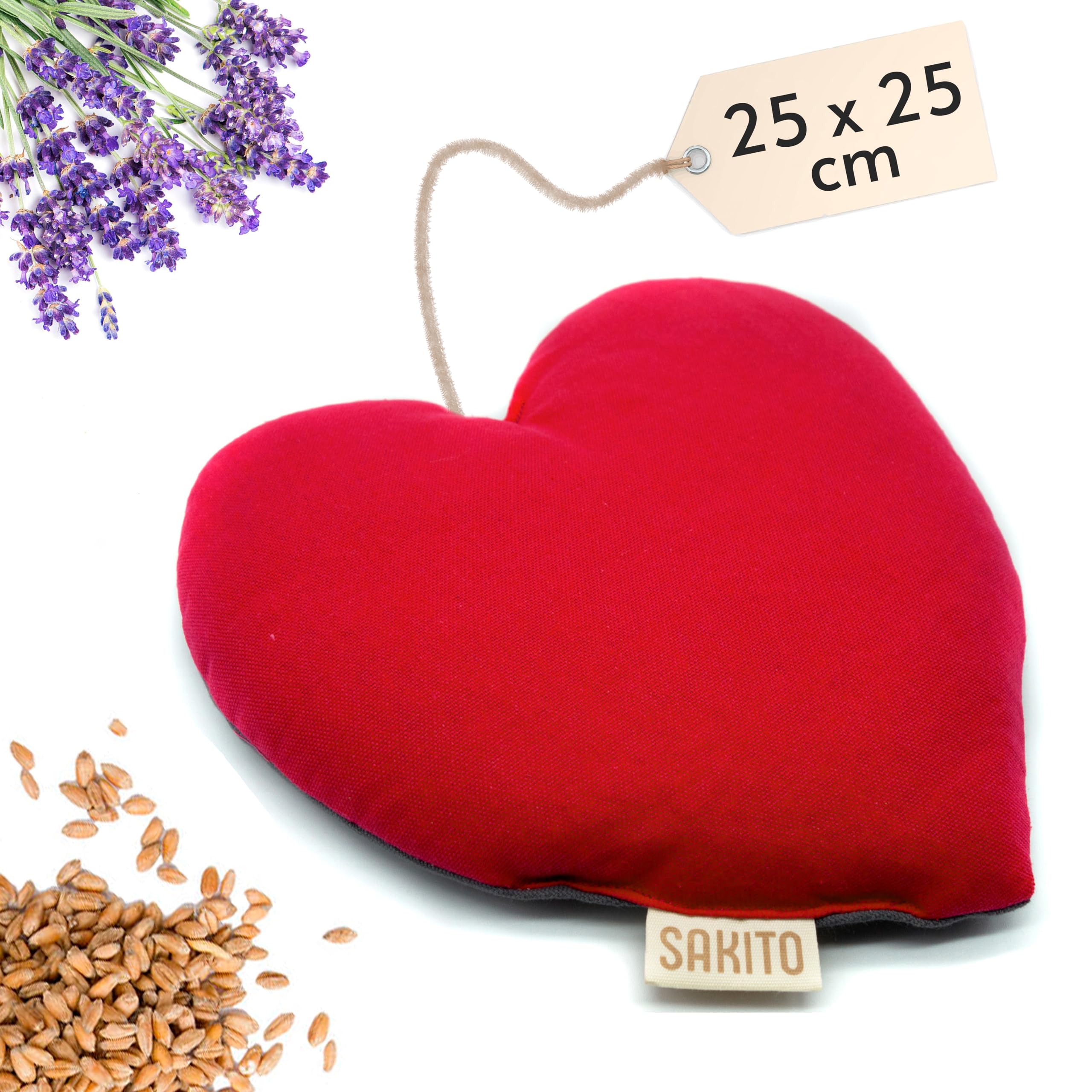 Bouillotte Micro-onde (25x25 cm) - Thérapie Naturelle contre le Stress et Douleurs Musculaires - Utilisation Chaude ou Froide - Grande Rétention de Chaleur - Tissu de Première Qualité - Parfum Lavande