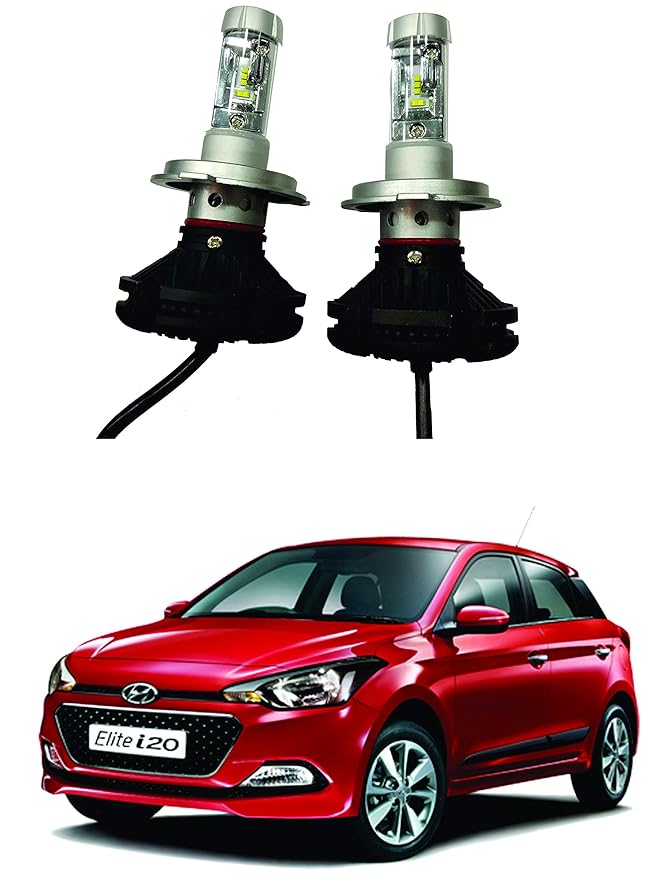 Glass LED HID Head Light for Hyundai i20 Elite CarX3 Car Headlight/Fog