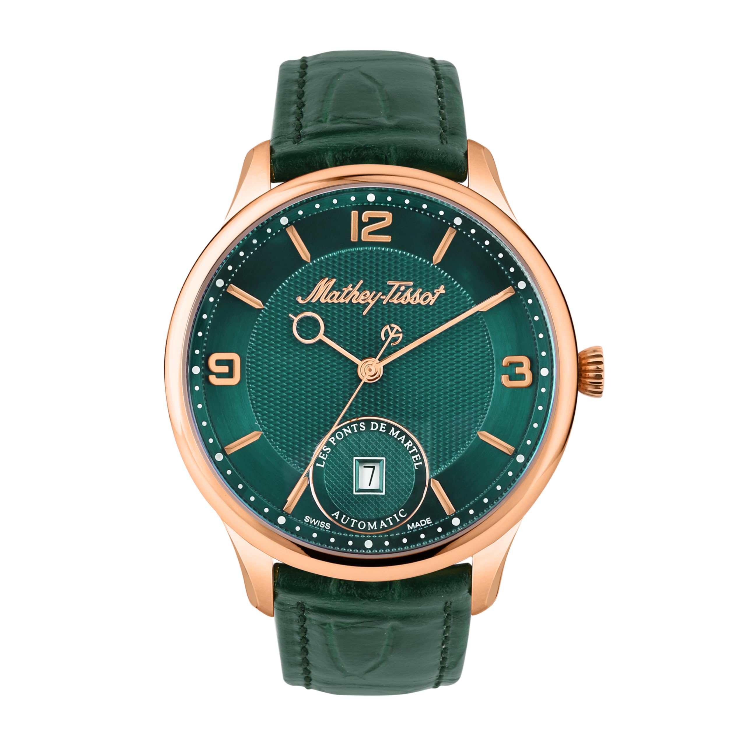 Mathey-Tissot Leather Analog Green Dial Men Watch-Ac1886Pve, Green Band (B0CYGTD9KS) Amazon Price History, Amazon Price Tracker
