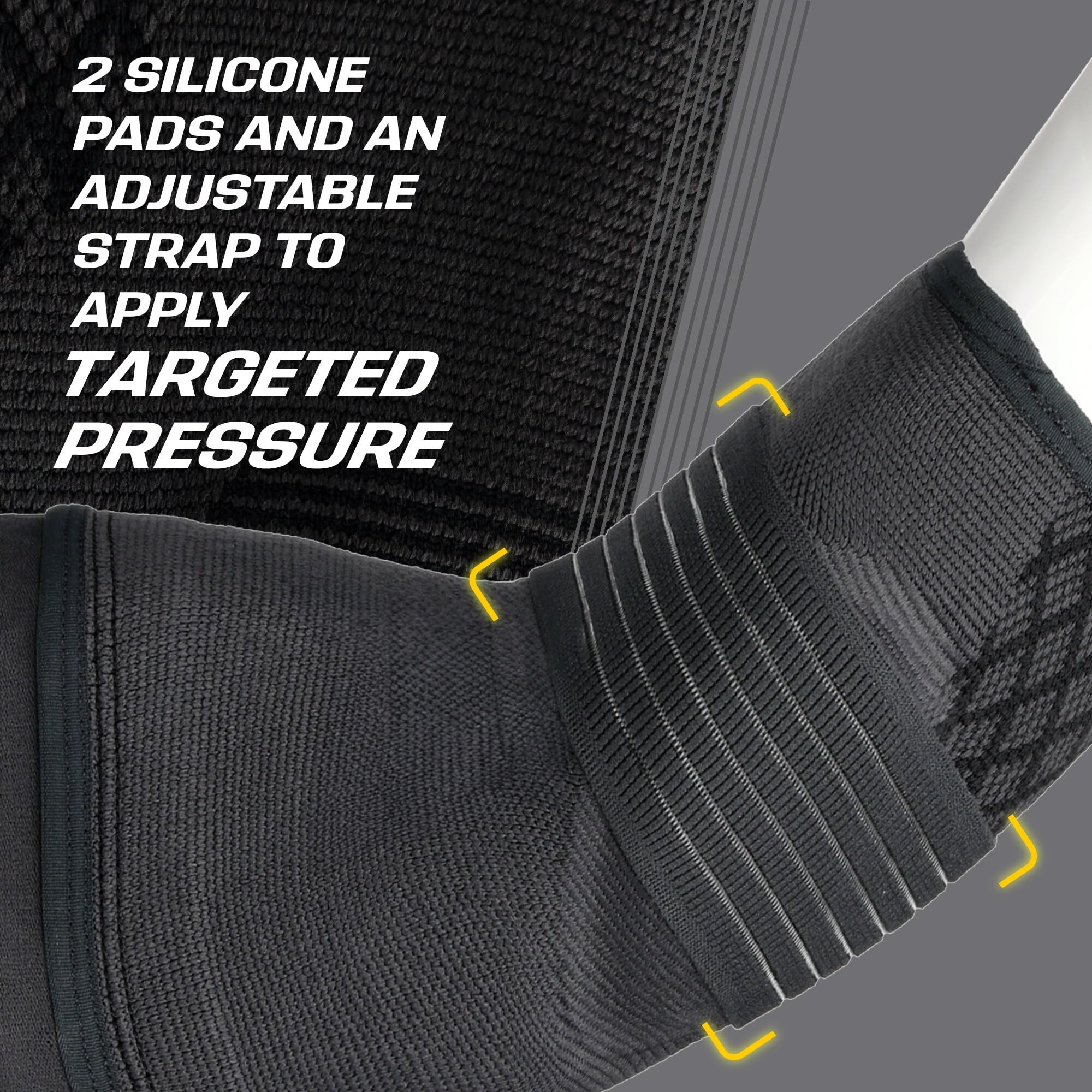 FUTURO™ Premium Compression Elbow Sleeve, with Wrap-Around Strap and Two Gel Pressure Pads, for Mild Tendonitis, Golfer’s Elbow, Tennis Elbow, Swelling, Sprains, and Strains, Large/XLarge