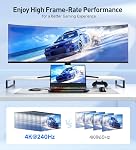 Cable Matters Premium Braided 48Gbps Ultra HD 8K HDMI Cable 6.6 ft / 2m with 8K @120Hz, 4K @240Hz and HDR Support for PS5, Xbox Series X/S, RTX3080 / 3090, RX 6800/6900, Apple TV and More in Black