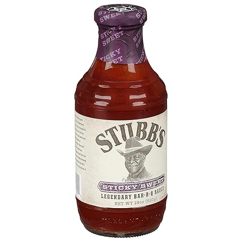 Stubb's Salsa BBQ Dulce Pegajosa, 18 oz