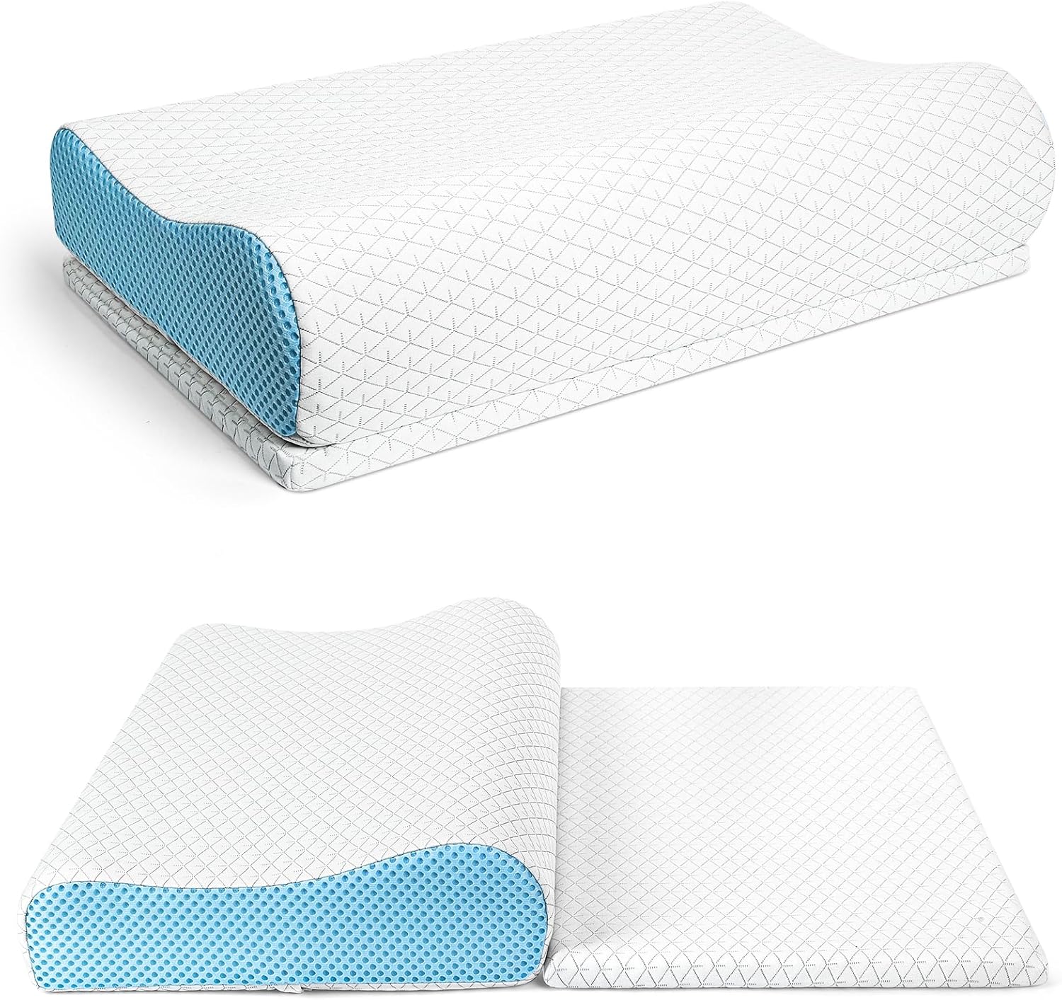 Neck Pillow, Adjustable Heights Contour Memory Trinidad and