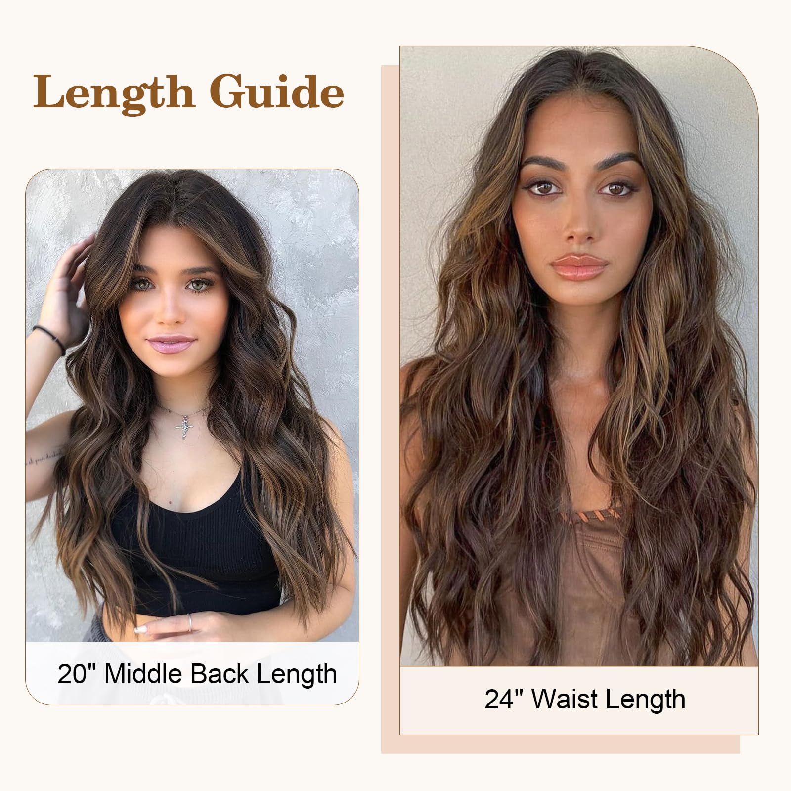 TESS Secret Wire Hair Extension Wavy Invisible One Piece Synthetic Hair Extensions Curly Full Thick Long Adjustable Hairpieces for Women (Dark Black - Image 4