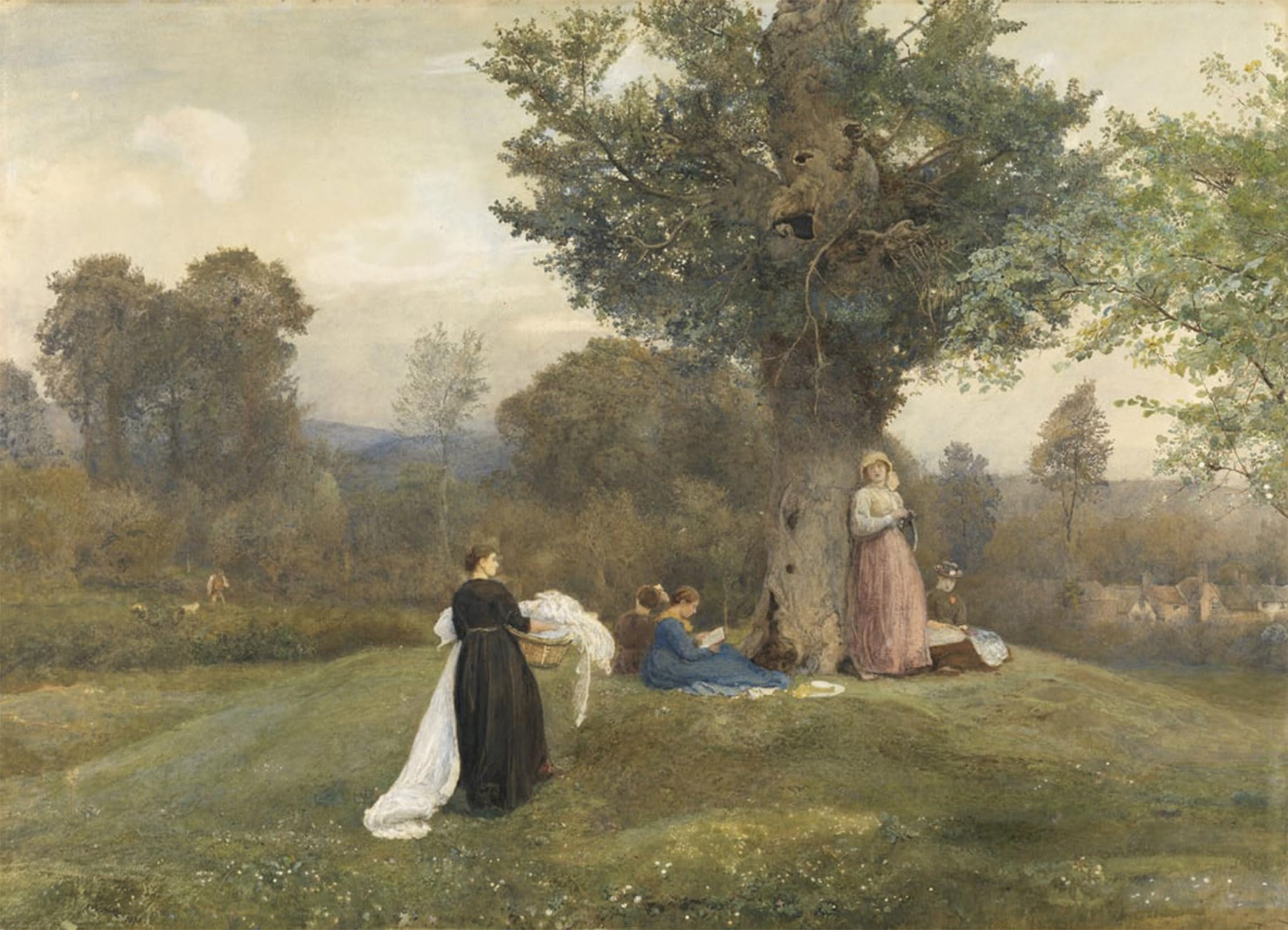 ARTXLXXBN Famous Painting Canvas Artwork Graffiti Print West Somerset by William North Portrait Canvas Image for Home Decor 60x90cm