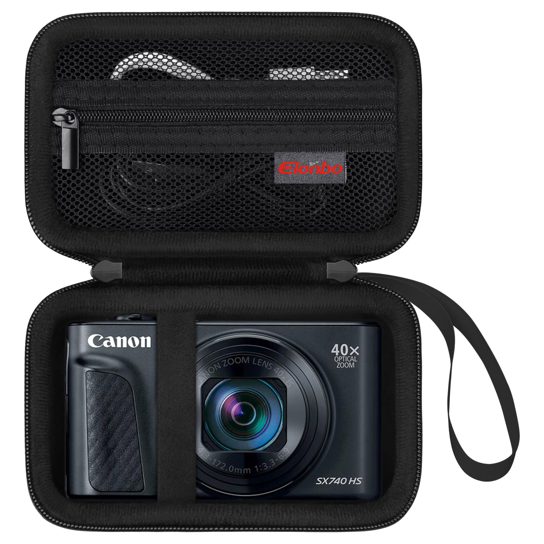 Elonbo Carrying Case for Canon Powershot SX740 HS/ SX730 HS/SX720 HS Camera