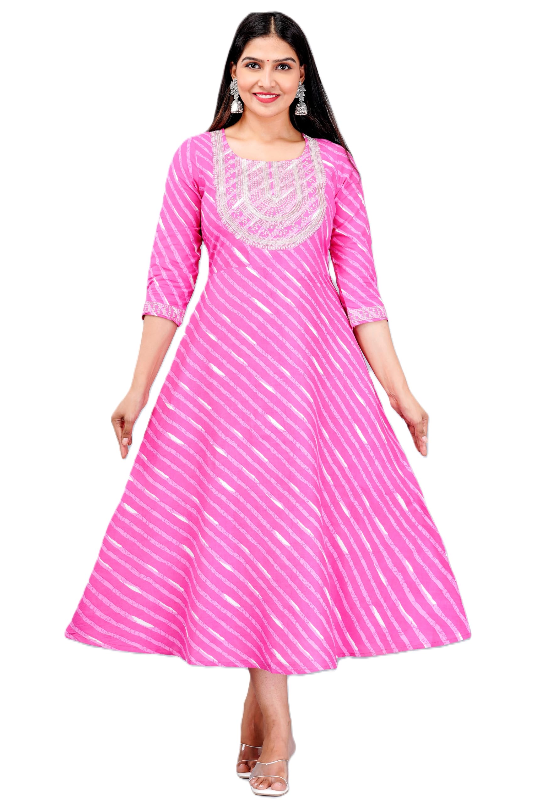 Women's Leheriya Anarkali Kurta-picture-45