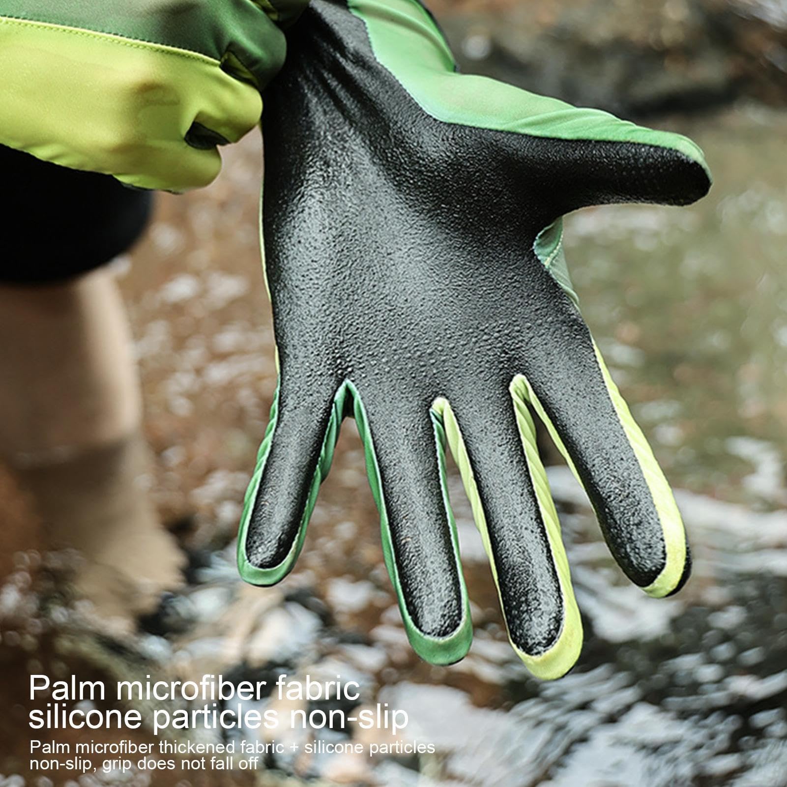 Tauchhandschuhe | Schwimmhandschuhe | Wasserdichte Handschuhe mit verstellbarem Klebstoff, doppelseitige Verwendung von Land und Meer, verdickte Handflächen und Fingerspitzen zum Tauchen, Klettern,