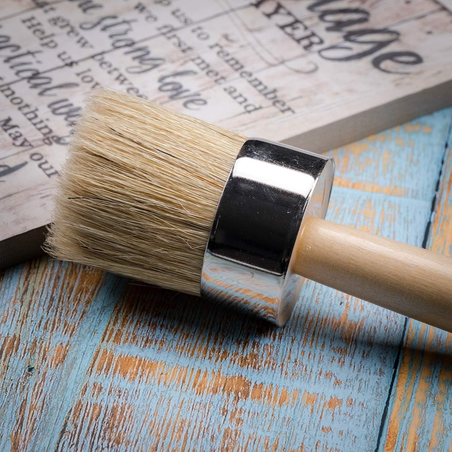 Mr. Pen Chalk & Wax Paint Brush, 2 Inch Round, Furniture Chalk Paint Brushes