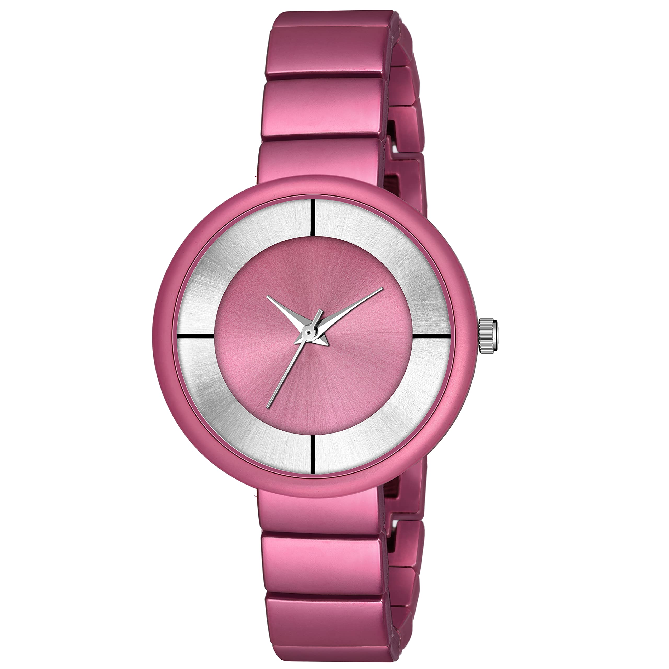 niyati Nx Dark Pink& Silver Dial with Dark Pink Metal Strap Analog Watch for Girl & Women (B09B4SQB5Q) Amazon Price History, Amazon Price Tracker