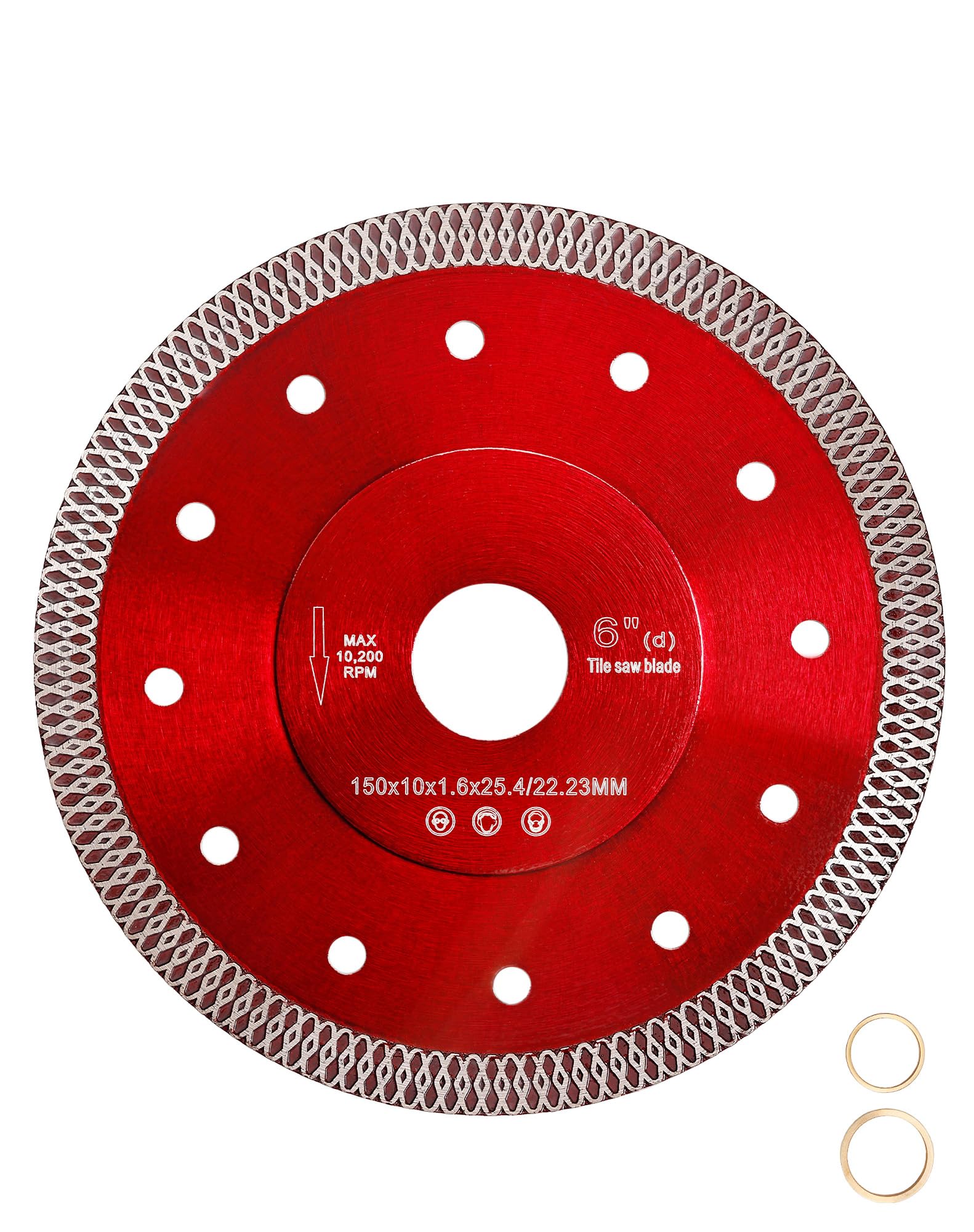Casaverde 6" Tile Saw Blade,Diamond Cutting Disc 150mm x 25.4/22.23mm