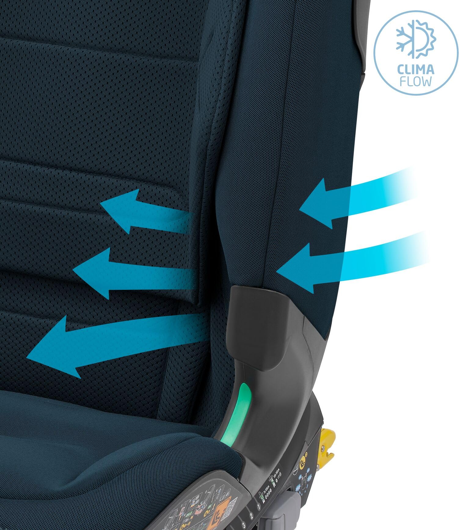 Maxi-Cosi Titan Pro² i-Size Kindersitz, 76-150 cm, 15 Monate-12 Jahre, G-CELL-Seitenaufprallschutz, ClimaFlow, 4 Liegepositionen, Authentic Blue