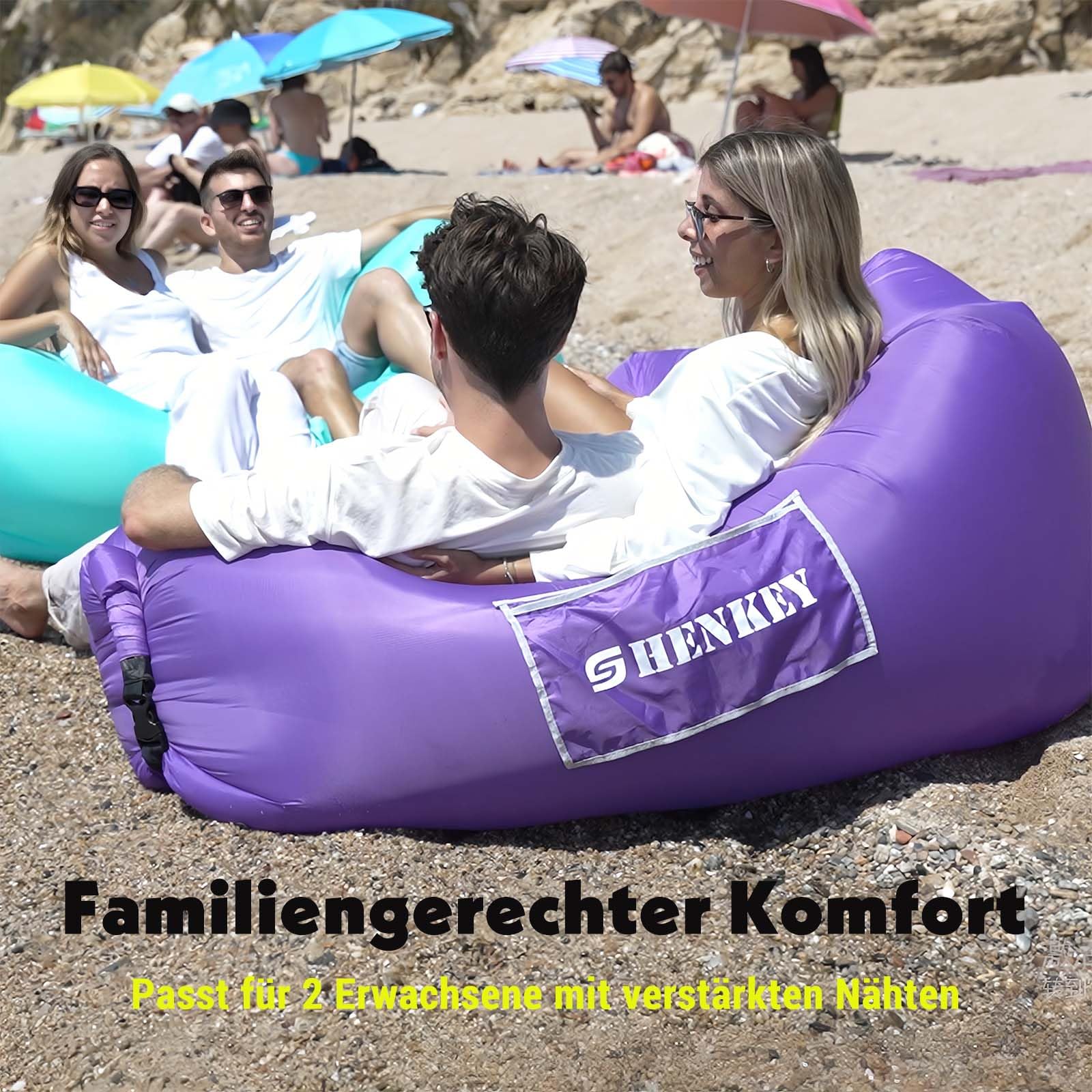 Aufblasbarer Safa, Wasserdichtes Luftsofa mit Tragbarem Paket, Aufblasbare Liege,Luft Sofa Couch für Das Reisen, Kampierend, Wandernd, Pool und Strand-Partys