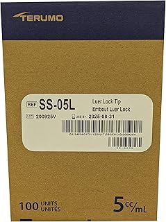 5ml Oral Syringes 100 Pack Luer Lock Tip, Without Needle, Individually Packed - Made in Philippines - Box of 100 Syringes 5cc