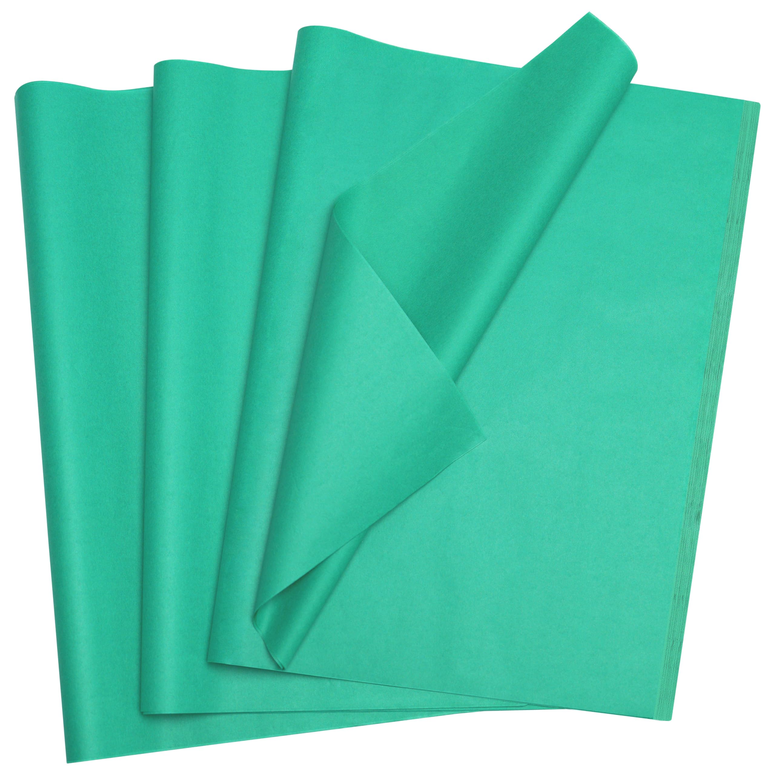 Bobobag 100 Sheets Mint Green Tissue Paper, 20" x 14", for Gift Bags, Gift Box Stuffing, Floral Bouquet Wrapping, Fragile Item Cushioning and Basket Lining