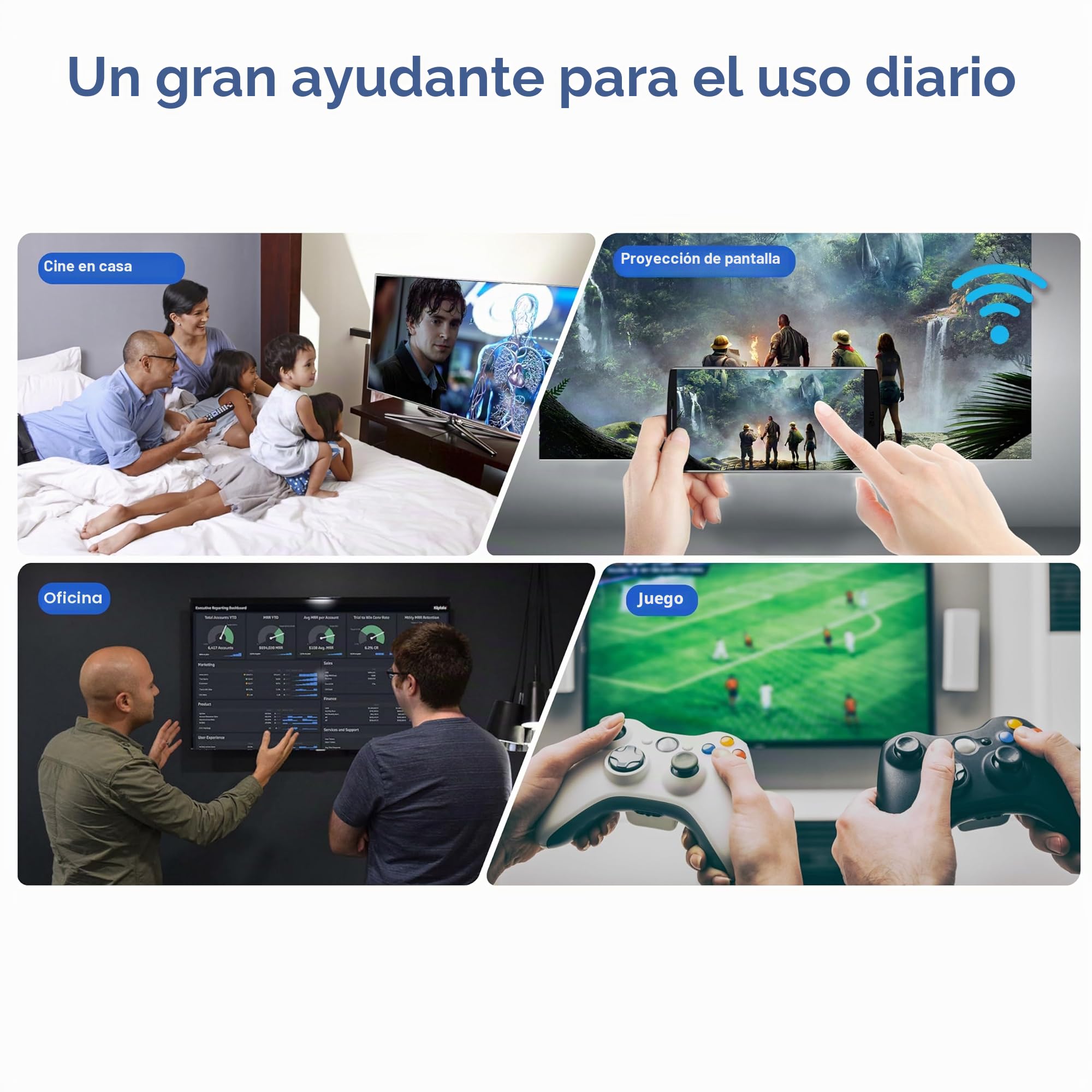 TV Box Android 4K Ultra HD, 4GB RAM 32GB ROM, WiFi 6 BT 5.0 | HDMI 2.0 y puerto USB 2.0, carcasa compacta para transmisión y entretenimiento