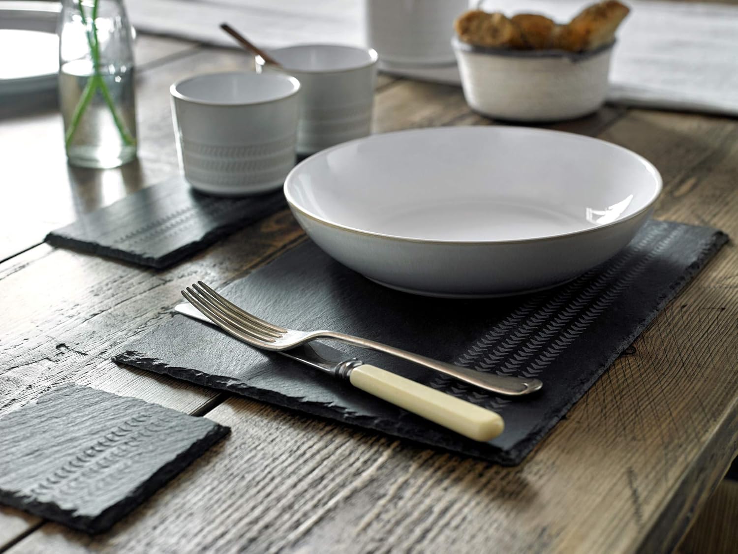 Denby Natural Canvas Pasta Bowl Set, Cream, Set of 4