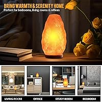 Vista 6 de Himalayan Glow Lámpara de sal con interruptor de atenuación táctil de 5-7 libras