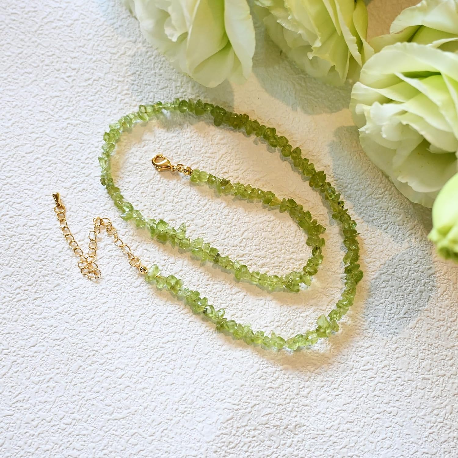 ZANNAH Gemstone Beaded Necklaces for Women - Boho Style Essential Necklace 15" + 3.14" Extender, Cute and Trendy Choker, Natural Stone Handmade Jewelry, Thoughtful Gifts for Women - Image 8