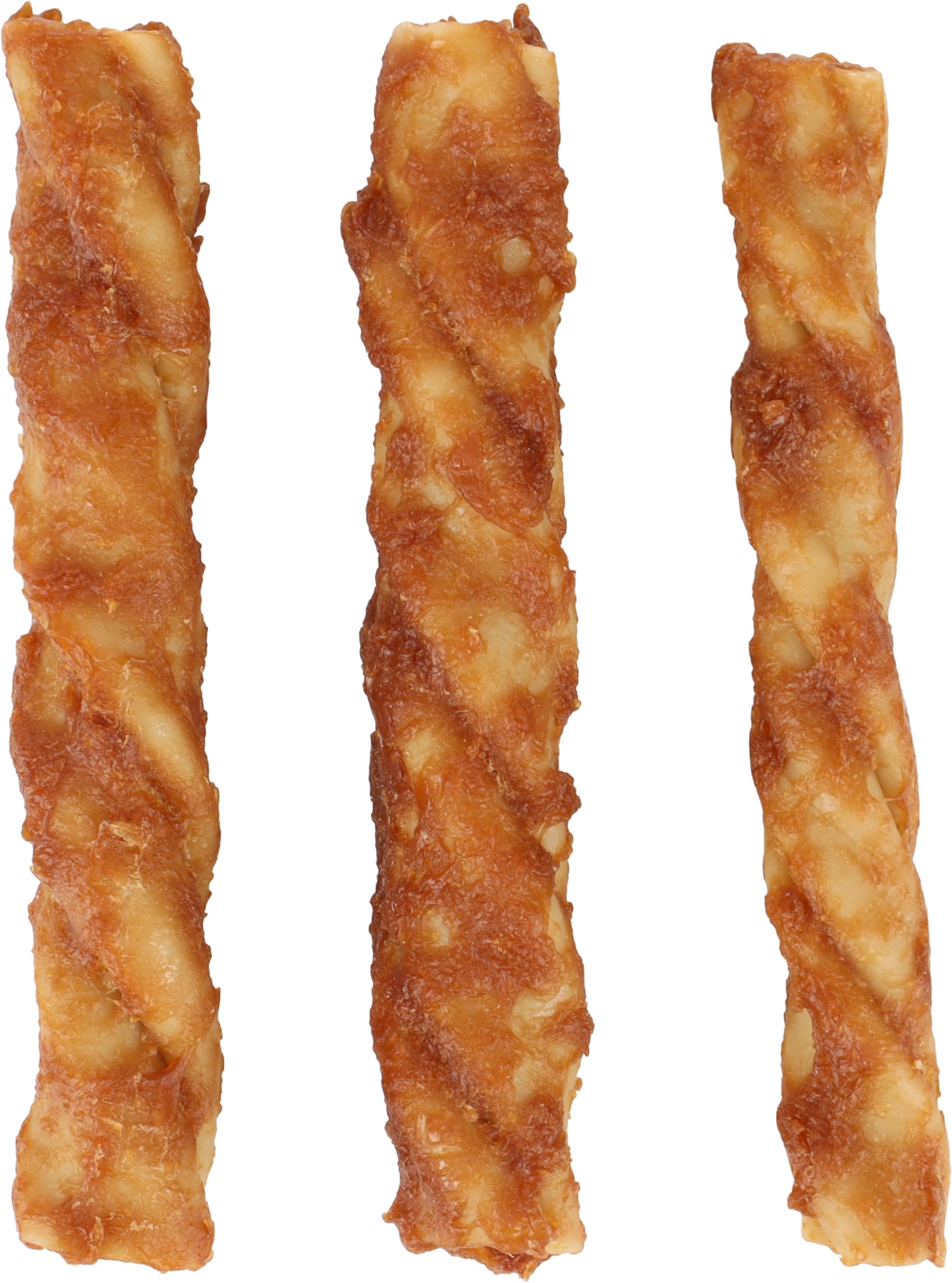 Flamingo Friandise Chien – Bâtonnet sans Peau Bovine au Poulet & Beurre de cacahuète – 12,5cm – 120g – saveur Unique