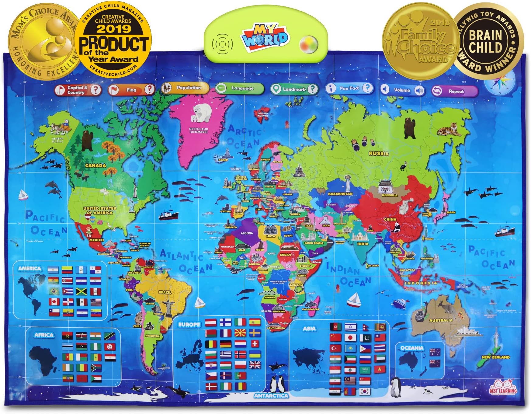 Best Learning i-Poster My World Interactive Map