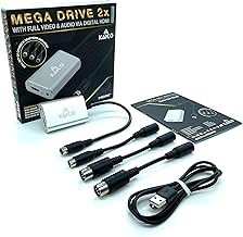 Kaico SEGA Genesis & Saturn 2X Line Doubler HDMI Adapter - for use with Sega Saturn, Megadrive, Genesis, SNK Neo Geo - Supports RGB and Composite Output - All in One Line Doubler x2 HDMI for SEGA