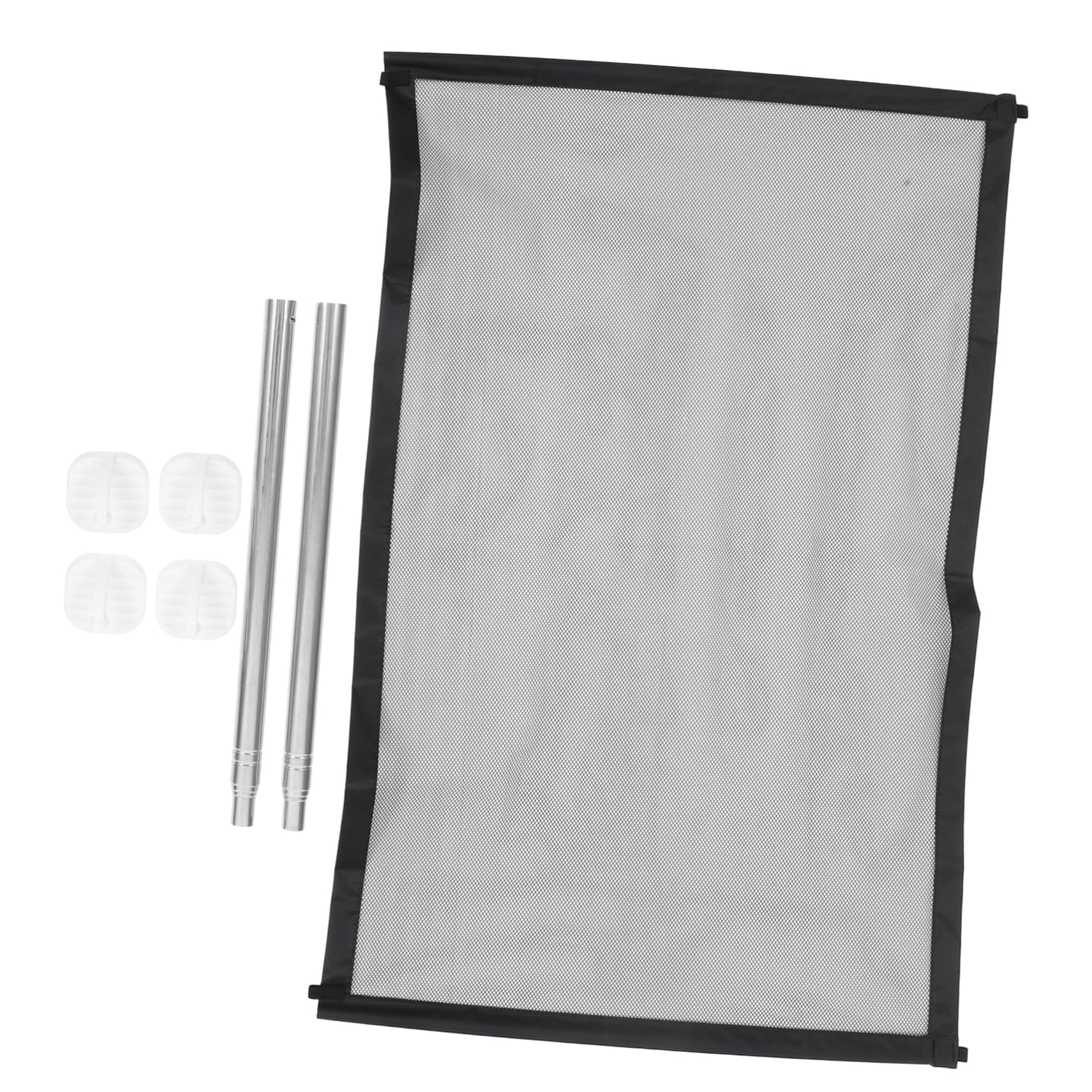 SUPVOX 1Set Retractable Pet Mesh Gate Durable Dog Isolated Barrier Net Indoor Outdoor Safety Fence for Pets Easy Install Compact Design