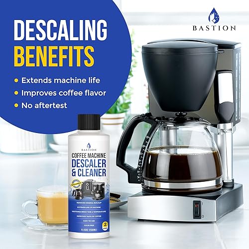 Miniatura 2 de Bastion Descalcificador y limpiador para cafetera, 2 usos. (1 botella) Solución universal de descalcificación compatible con Keurig, Nespresso,