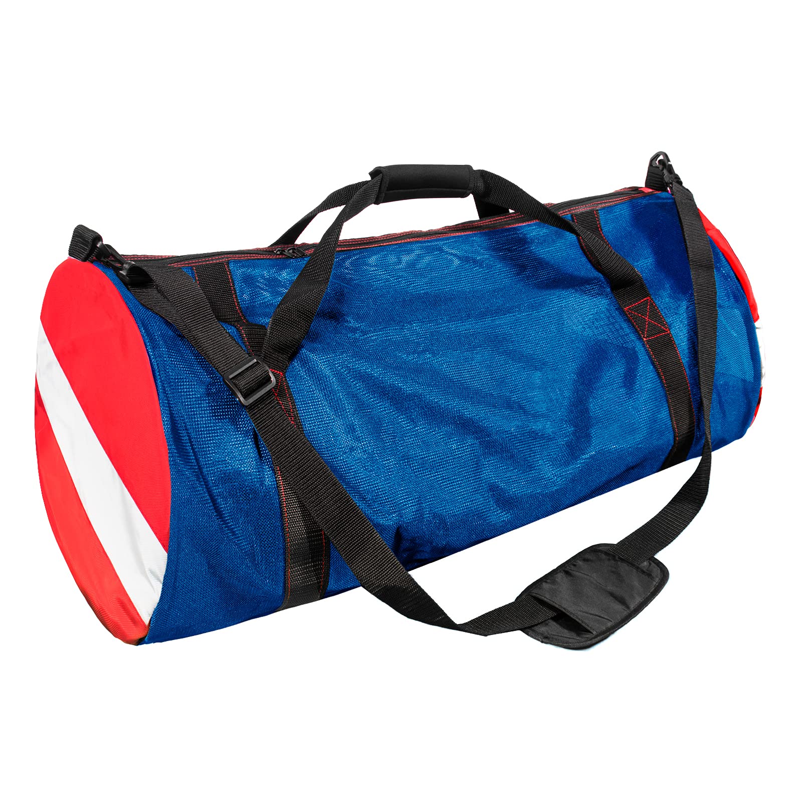 Sports Duffle Bag, Large Mesh Dive Beach Bags and Totes with Shoulder Strap for Scuba Diving and Snorkeling Gear & Equipment, Wet Swimming, Travel, and Gym Workout