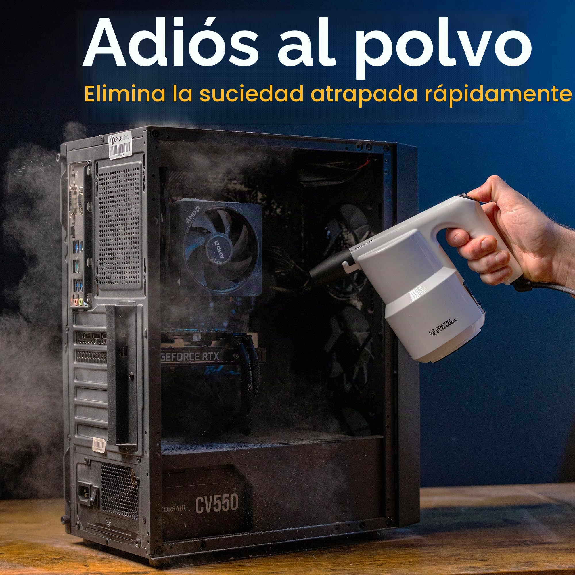 IT Dusters CompuCleaner - Soplador de aire eléctrico original para PC, laptop, consola, electrónica, limpieza del hogar, alternativa ambiental a las aspiradoras de computadora y limpiador de teclado
