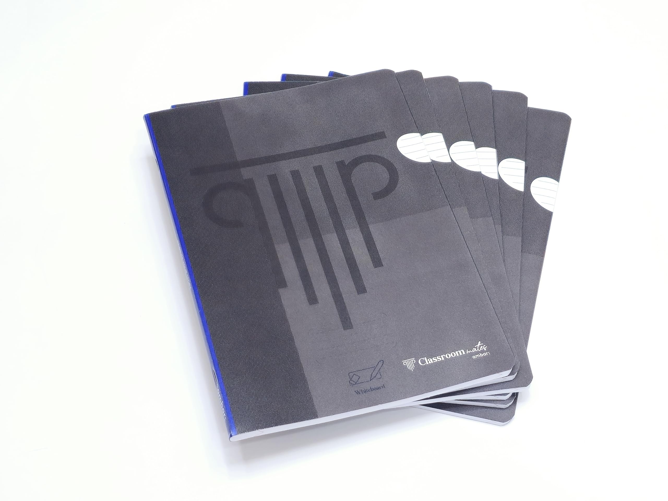 AmbarClassmates Exercise PP Cover 48 Sheets Note Book 10-Pieces, A4 Size, Black