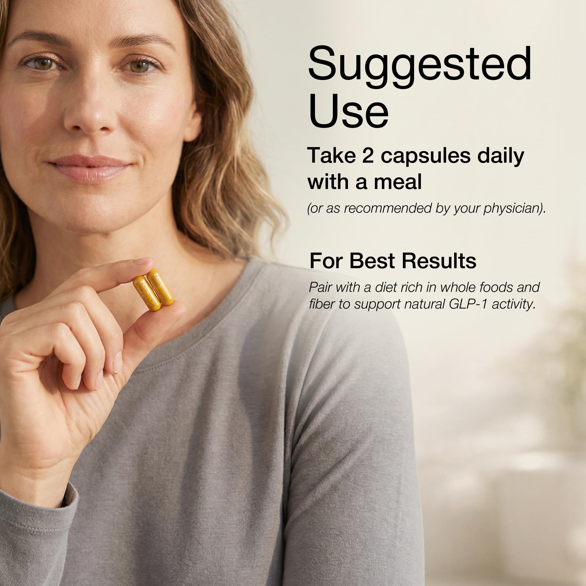 UNALTERED GLP-1 Supplement for Women - Natural Support for Cravings, Weight, & Gut Health - Clinically Tested Ingredients, Biochemist-Formulated, Vegan - Dietary Supplement - 60 Capsules — Amazon image 8