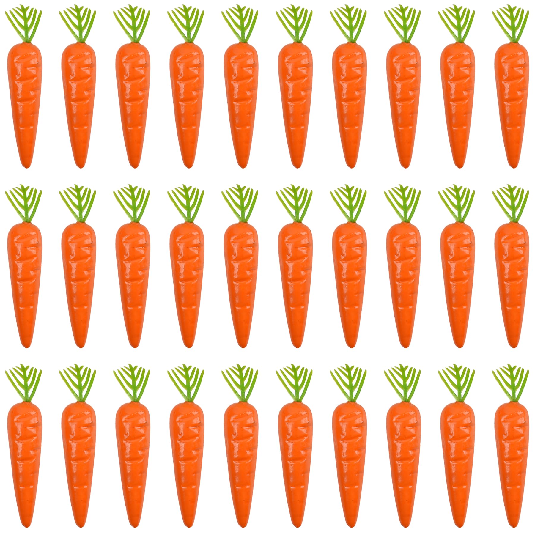 Zanahorias artificiales con hojas verdes, verduras falsas decorativas para decoración del hogar