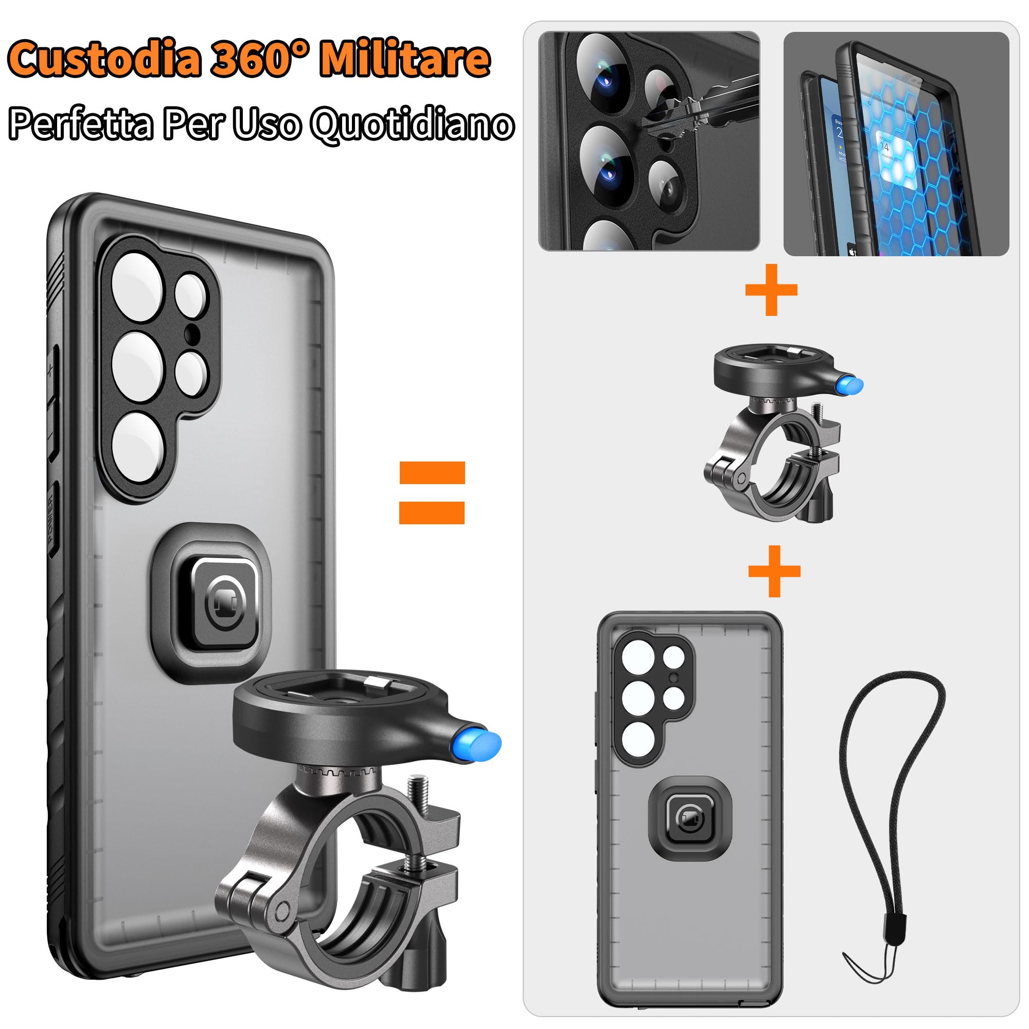 Cozycase Impermeabile Porta Telefono Bici Moto Per Samsung Galaxy S26 Ultra