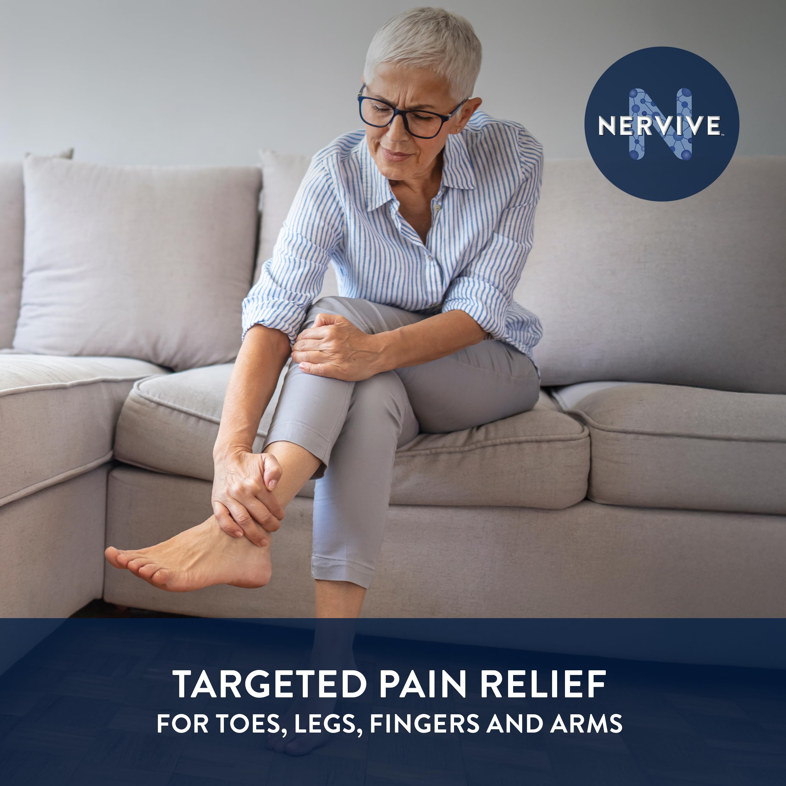 Nervive Pain Relieving Spray, Lidocaine Spray, Nervive Pain Relief, Lidocaine Topical, Foot Pain, Leg Pain, Hand Pain, Max Strength Formula, for Hard to Reach Areas, 4.5oz — Amazon image 3