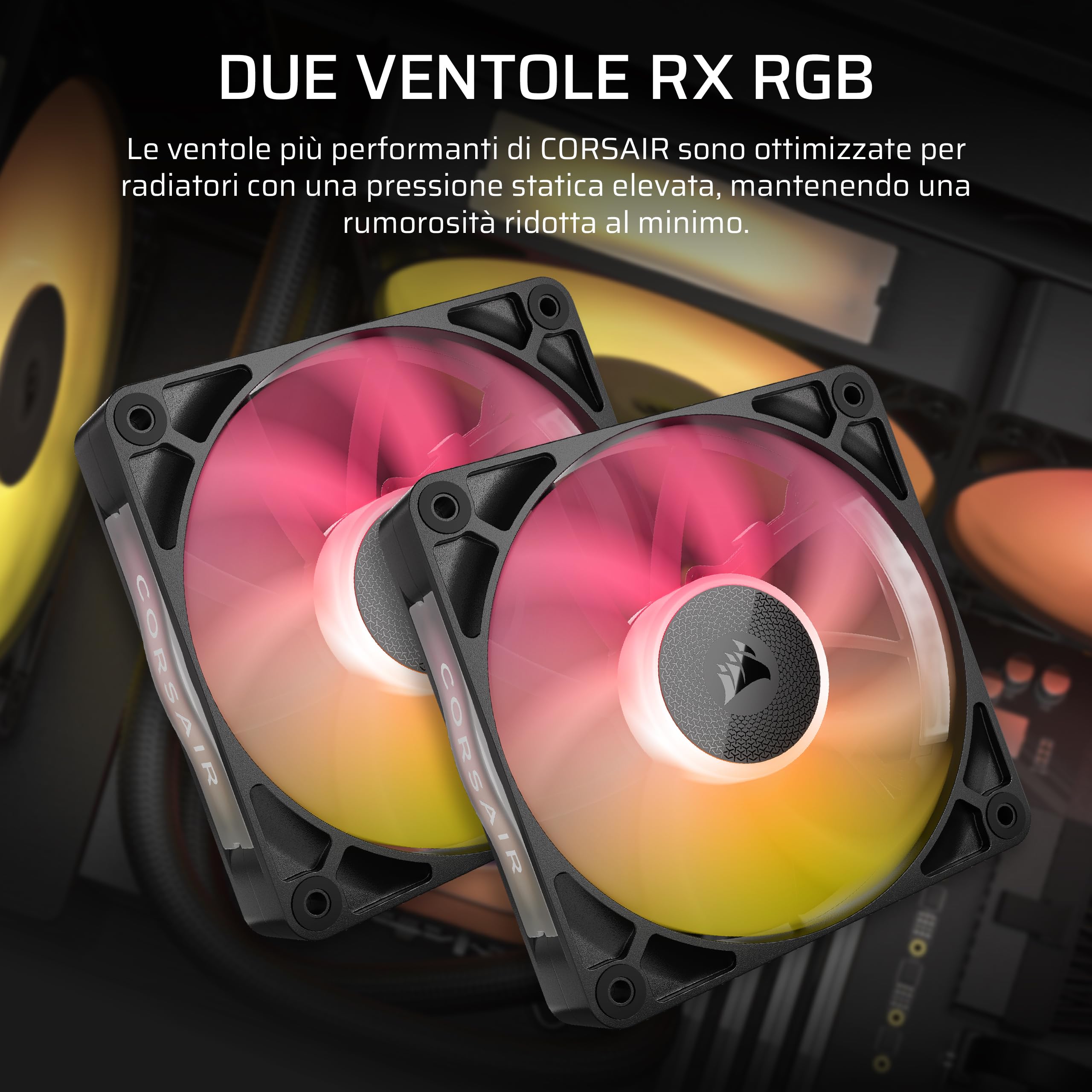 CORSAIR iCUE LINK TITAN 240 RX LCD Raffreddatore CPU a Liquido – Motore di Raffreddamento FlowDrive – Intel LGA 1851/1700, AMD AM5/AM4 – 2x RX120 Ventole RGB – iCUE LINK System Hub Incluso – Nero