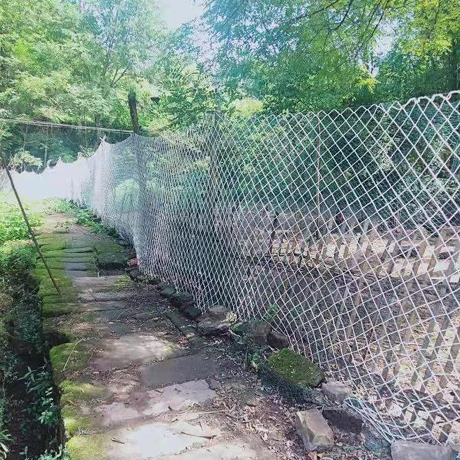 Generico Rete da Arrampicata per Esterni 7x30FT, Rete di Sicurezza Bianca per Gatti e Animali Domestici, Diametro della Corda 0,6 cm, Protezione per Scale e balconi, Ideale per patii Interni e ringhi