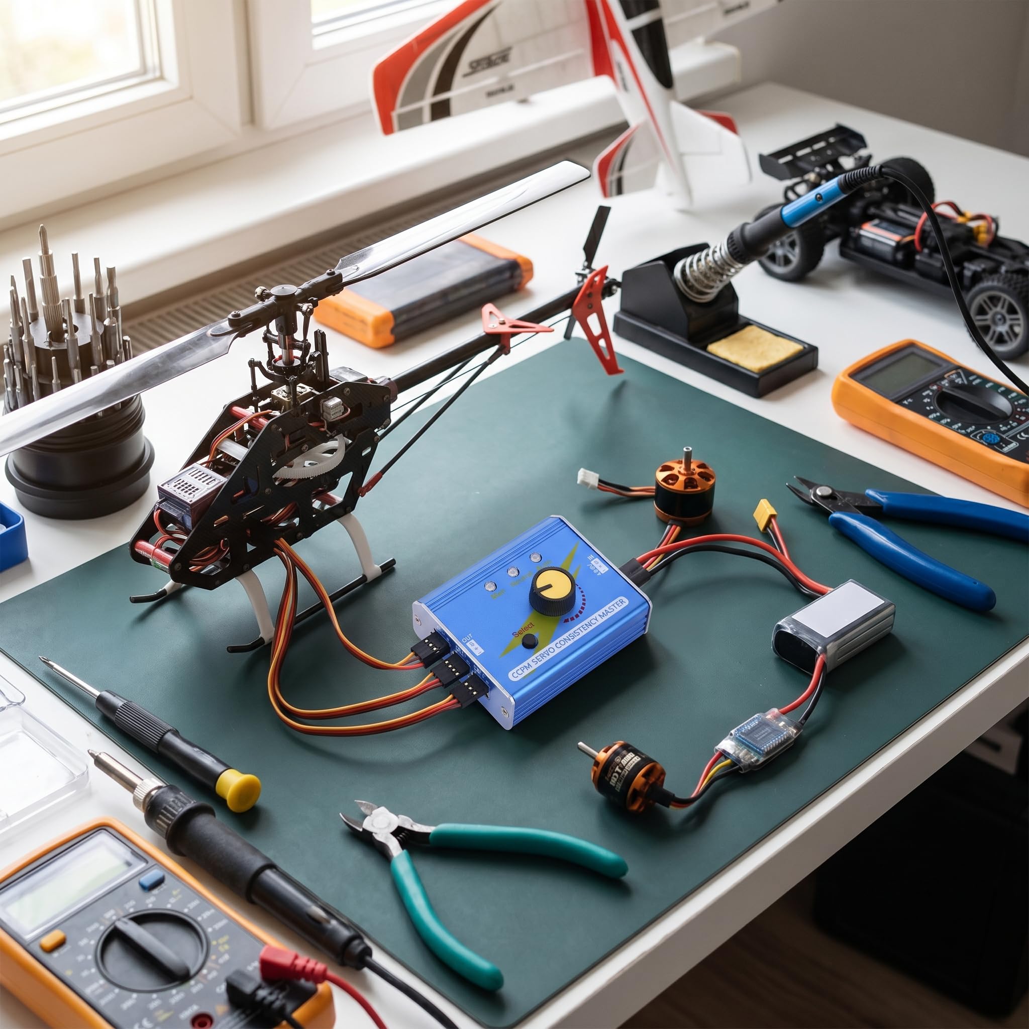 VGEBY Servo Tester, Servo Tester RC Servo Test Consistency Master Servo Motor Controller Esc Tester dla modeli RC Servo Tester RC