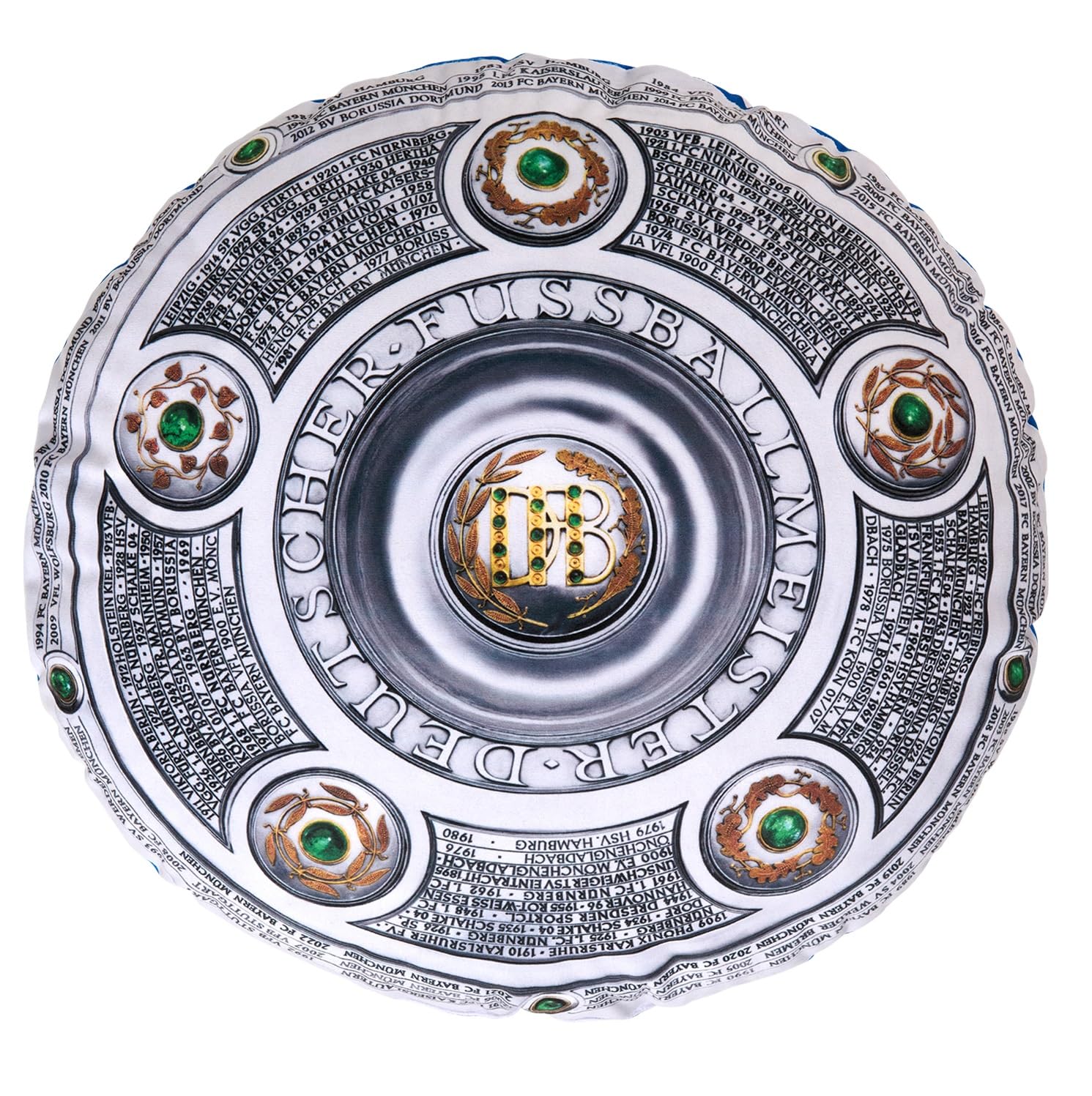 FC Bayern München Kissen - Rekordmeister - FCB Dekokissen Logo, Rundkissen