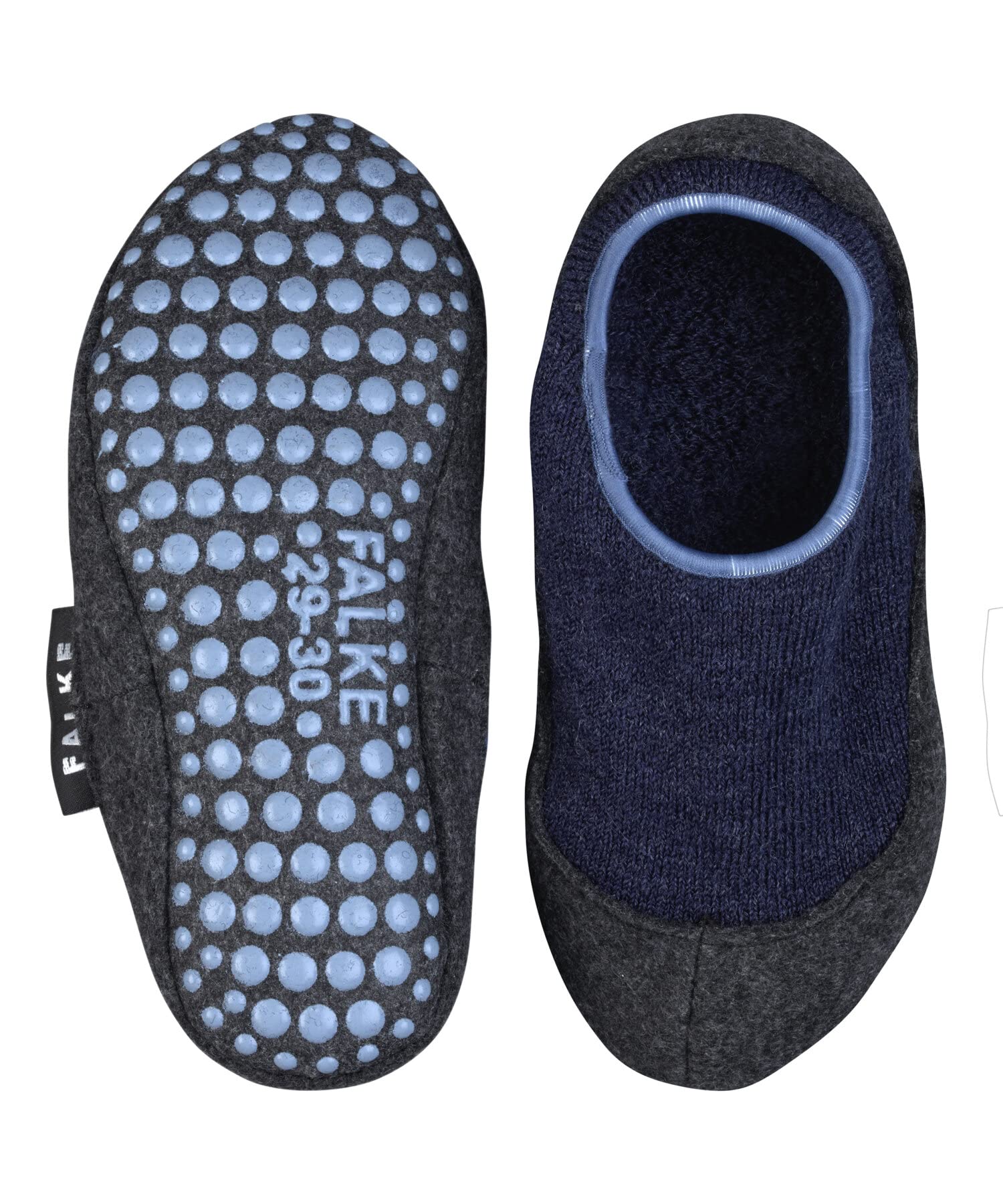 FALKE mixte enfant Cosy Slipper chaussons chaussettes picots antidérapants sur la semelle meilleure adhérence épais chauds respirants régulation climatique anti-odeur laine 1 paire