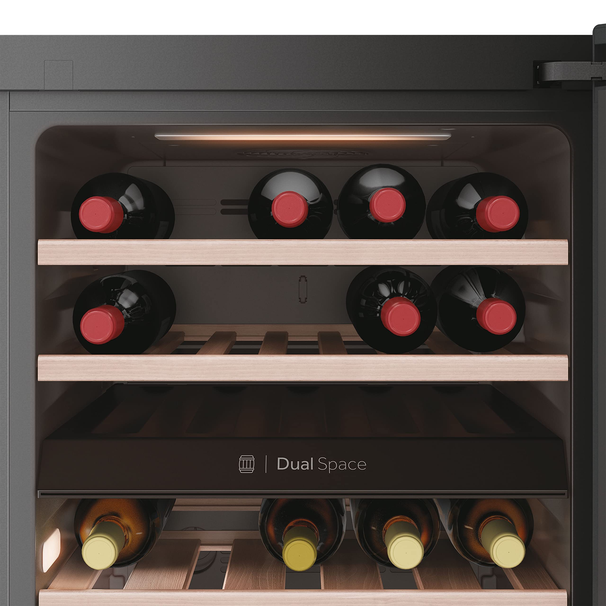 Haier HWS42GDAU1 Freestanding Wine Cooler, 1 door, 42 Bottles, 82cm Tall, Black [Energy Class G] — view 7