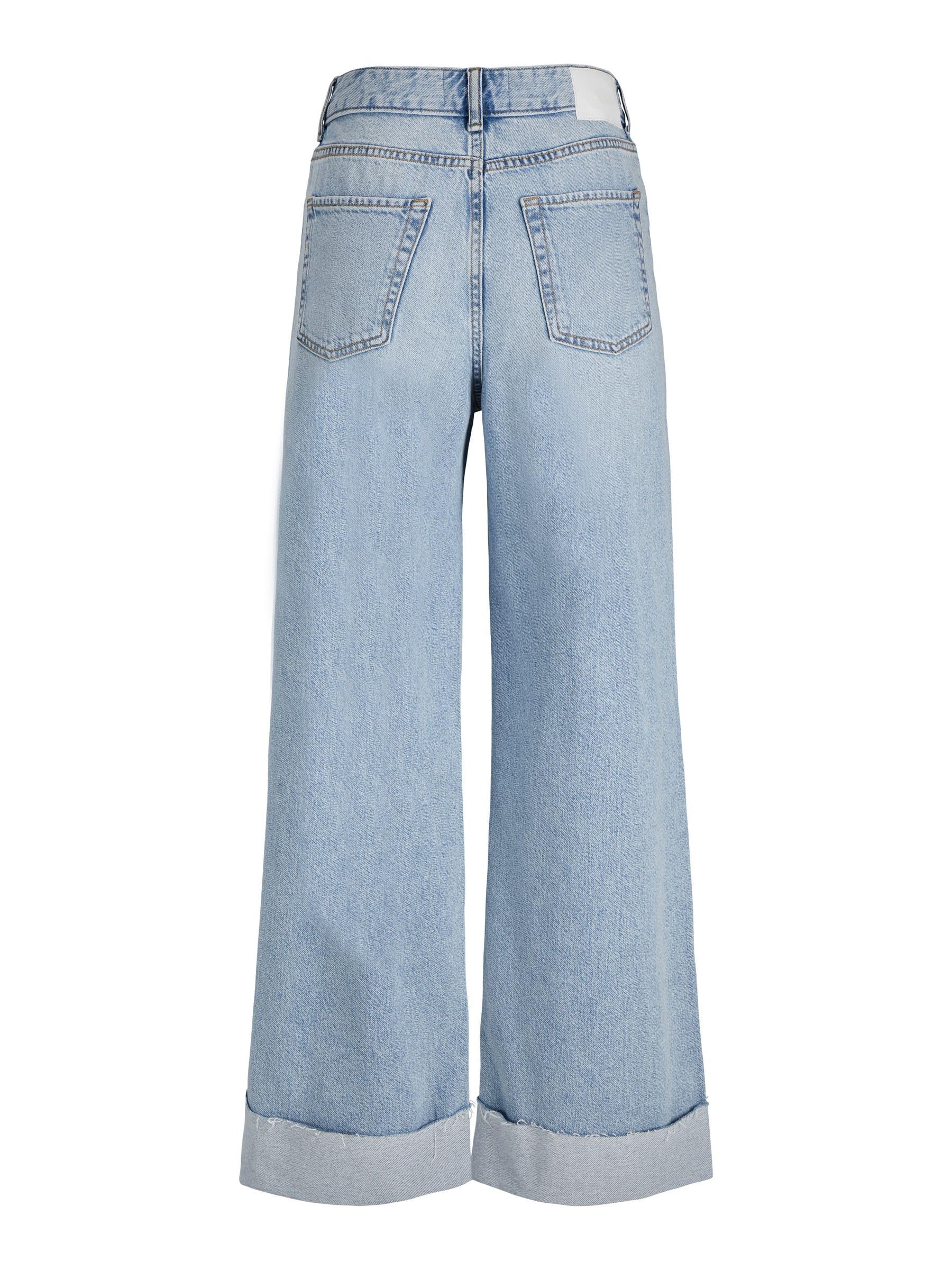 JACK & JONES JJXX JXTOKYO WIDE FOLD UP HW R6169 DNM LN Kadın Jean