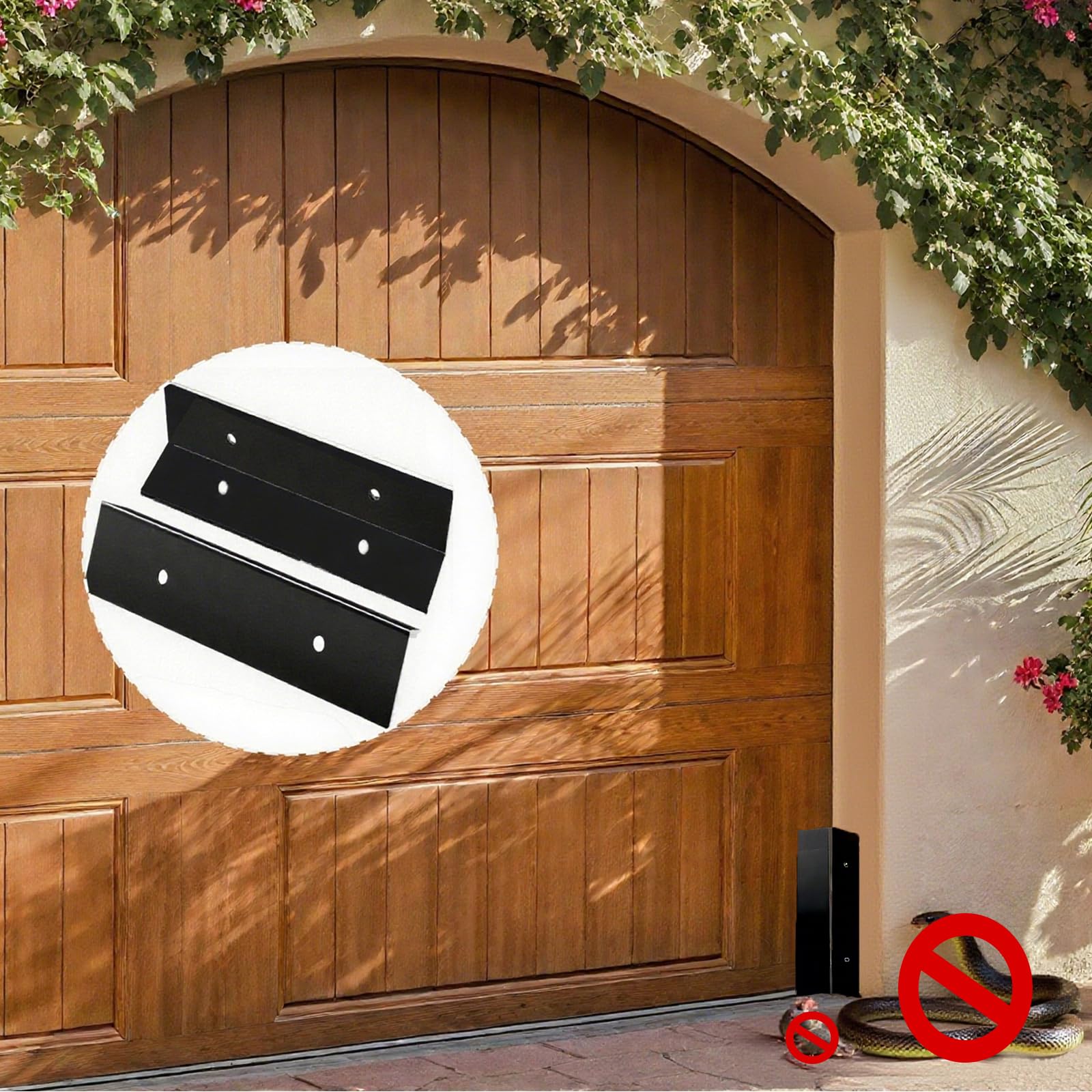 Garage Door Rodent Guard 2 Pack – Aluminum Mouse Snake Shield