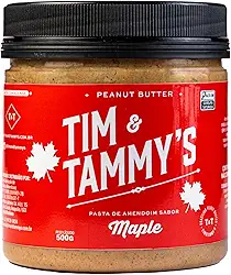 Tim & Tammy's Pasta de Amendoim Sabor Maple, 500g, Amendoim Torrado à Lenha