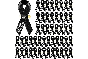 Personalized 50 Piece Funeral Ribbons for Mourning Remembrance Day